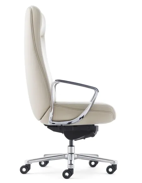 Кресло KRESLALUX TORNA 01 BEIGE для руководителя, кожаное