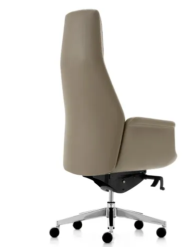Кресло KRESLALUX BATE 01 LIGHT BROWN для руководителя, кожаное