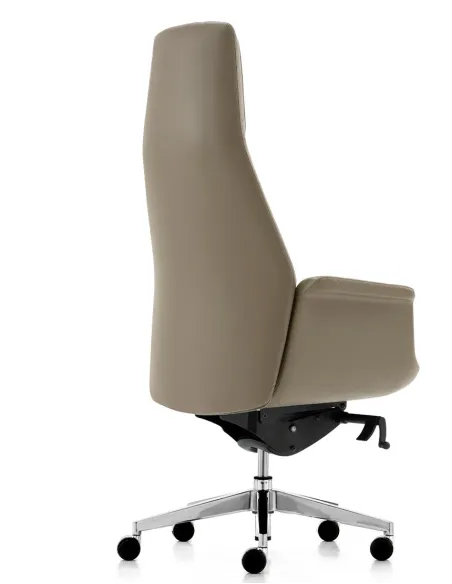 Крісло KRESLALUX BATE 01 LIGHT BROWN для керівника, шкіряне