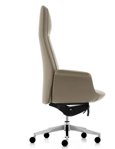 Крісло KRESLALUX BATE 01 LIGHT BROWN для керівника, шкіряне