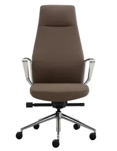 Крісло KRESLALUX GALLUP 01 BROWN для керівника, шкіряне 2