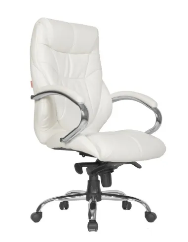 Кресло для руководителя PART-COM Колорадо хром, белый, усиленное (до 250 кг)