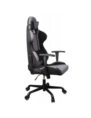 Кресло Бюрократ 771/GREY+BL для руководителя, серый/черный