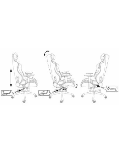 Кресло Бюрократ 771/GREY+BL для руководителя, серый/черный