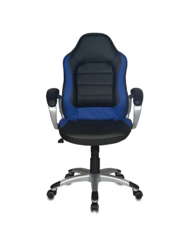 Кресло Бюрократ CH-825S/BLACK+BL для руководителя, черный/синий