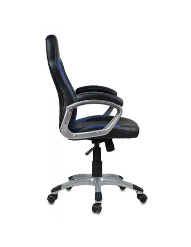 Кресло Бюрократ CH-825S/BLACK+BL для руководителя, черный/синий