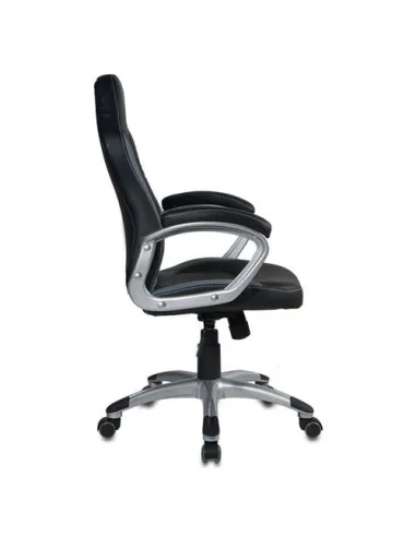 Кресло Бюрократ CH-825S/BLACK+GR для руководителя, черный/серый