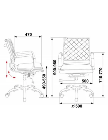 Кресло Бюрократ CH-991-LOW/IVORY для руководителя, цвет слоновая кость
