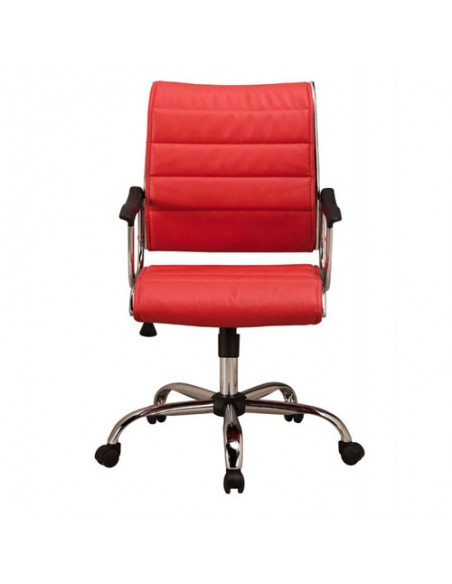 Кресло Бюрократ CH-994AXSN/RED для руководителя, цвет красный