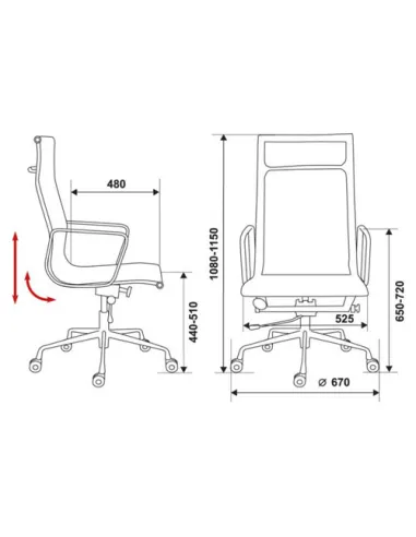Кресло Бюрократ CH-996/BLACK для руководителя, цвет черный
