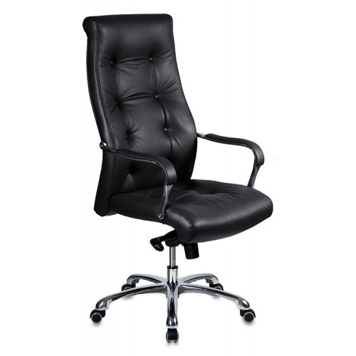 Кресло Бюрократ _Boss/BLACK для руководителя, цвет черный