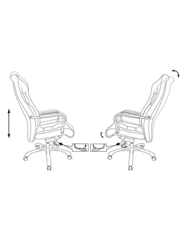 Кресло Бюрократ _Boss/BLACK для руководителя, цвет черный