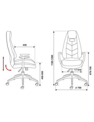 Кресло Бюрократ _Zen/BROWN для руководителя, цвет коричневый