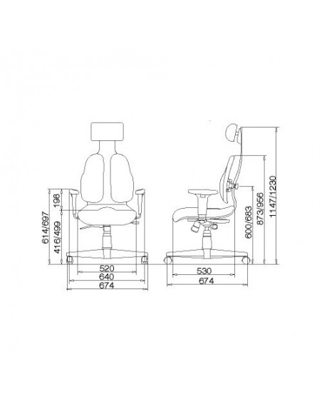 Кресло DUOREST Cabinet DR-140 для руководителя, ортопедическое