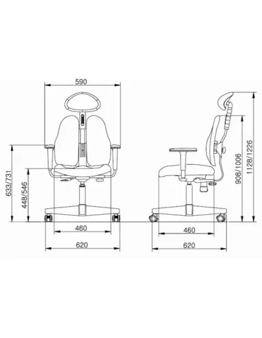 Кресло DUOREST Leaders DR-7500G для руководителя, ортопедическое