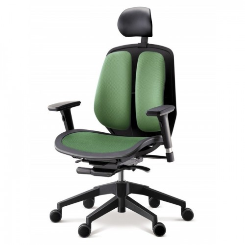 Кресло DUOREST Alpha A80H для руководителя, ортопедическое, цвет зеленый