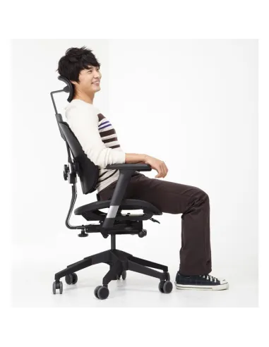 Кресло DUOREST Alpha A60H для руководителя, ортопедическое, цвет бежевый