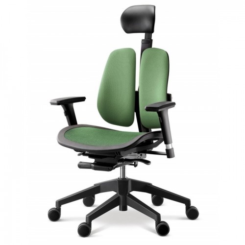 Кресло DUOREST Alpha A60H для руководителя, ортопедическое, цвет зеленый