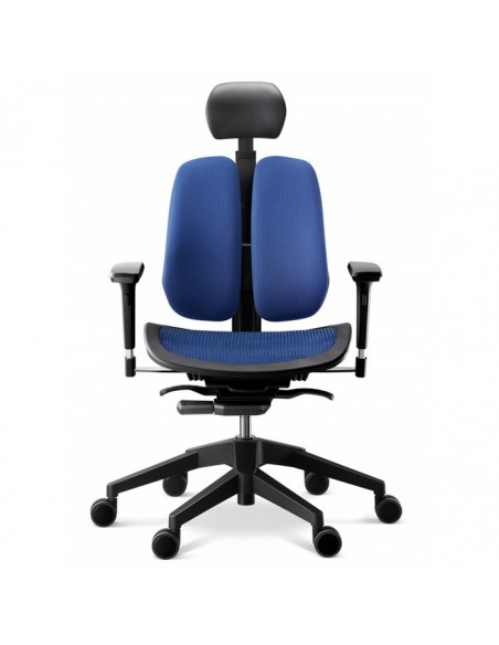 Кресло DUOREST Alpha A60H для руководителя, ортопедическое, цвет синий