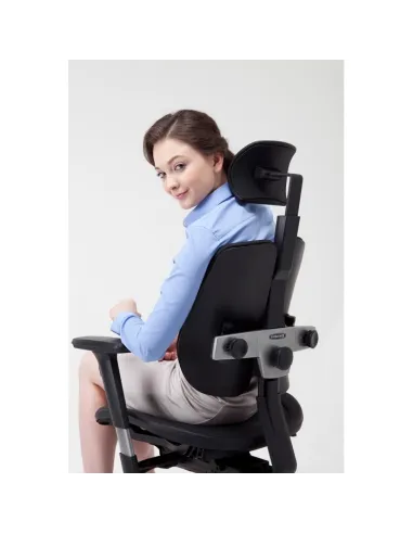 Кресло DUOREST Alpha A60H для руководителя, ортопедическое, цвет черный