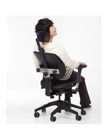 Кресло DUOREST Alpha A60H для руководителя, ортопедическое, цвет черный