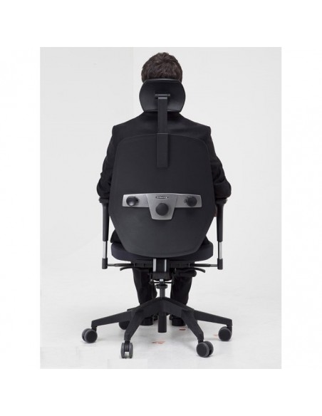 Кресло DUOREST Alpha A50H для руководителя, ортопедическое, цвет черный