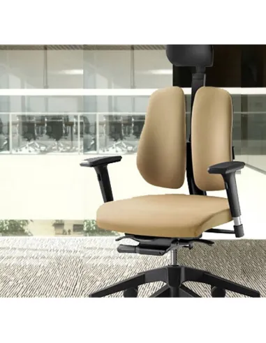 Кресло DUOREST Alpha A30H для руководителя, ортопедическое, цвет бежевый