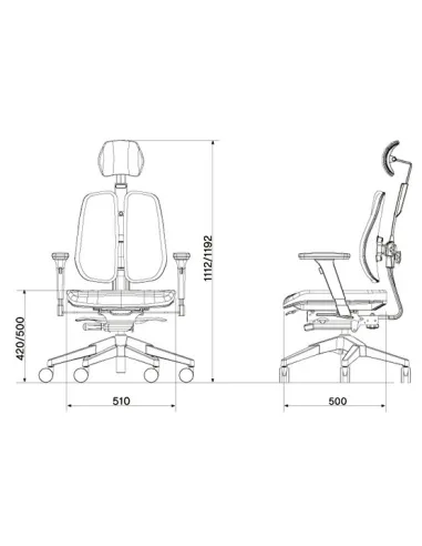 Кресло DUOREST Alpha A30H для руководителя, ортопедическое, цвет зеленый