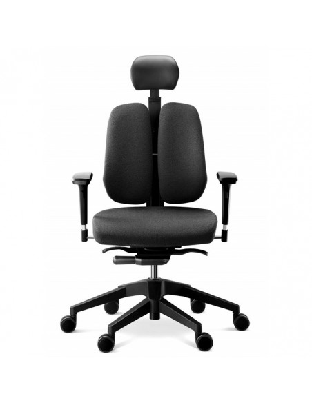 Кресло DUOREST Alpha A30H для руководителя, ортопедическое, цвет черный