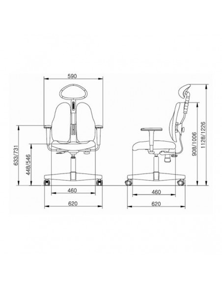 Кресло DUOREST Smart DR-7500 для персонала, ортопедическое