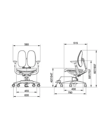 Крісло DUOREST Kids ORTO ai-50 Sponge, колір рожевий - Купити крісло дитяче ортопедичне. Ціна в Києві, Одесі, Харкові, Днеп
