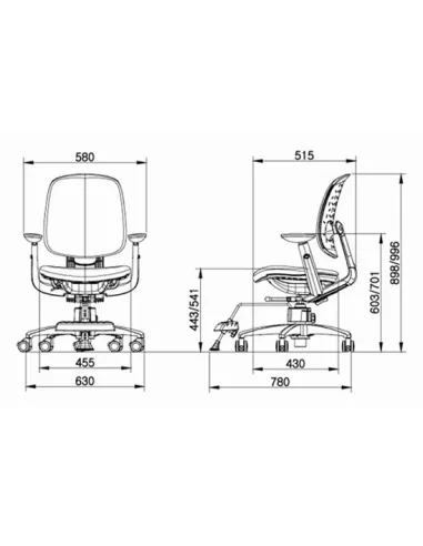 Крісло DUOREST DuoFlex Sponge підліткове, колір блакитний - Купити крісло підліткове ортопедичне. Ціна в Києві, Харкові