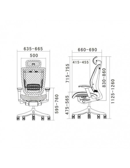 Кресло EXPERT SPRING (HSPM01-G) для руководителя, эргономичное, цвет серый.
