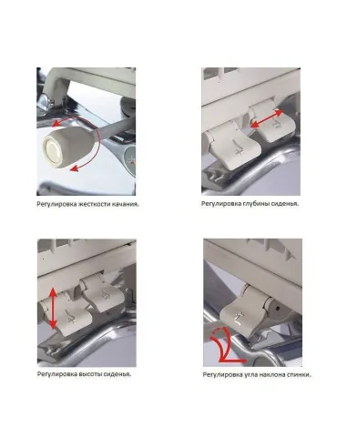 Кресло EXPERT SPRING (HSPM01-G) для руководителя, эргономичное, цвет серый