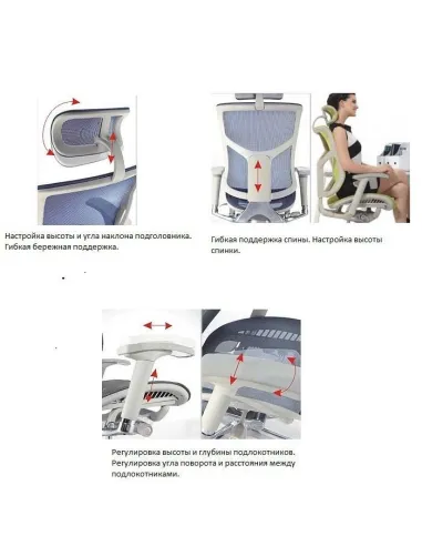 Кресло Expert Star (HSTM01-G) для руководителя, эргономичное, цвет серый