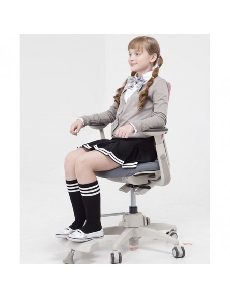 Кресло DUOREST DuoFlex Junior Combi подростковое, ортопедическое, цвет зеленый/серый