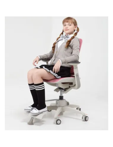 Крісло DUOREST DuoFlex Junior Mesh підліткове ортопедичне, колір рожевий - Купити крісло підліткове ортопедичне. Ціна 