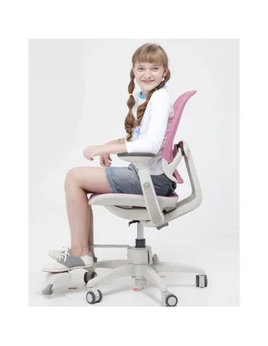 Крісло DUOREST DuoFlex Junior Mesh підліткове ортопедичне, колір рожевий - Купити крісло підліткове ортопедичне. Ціна 