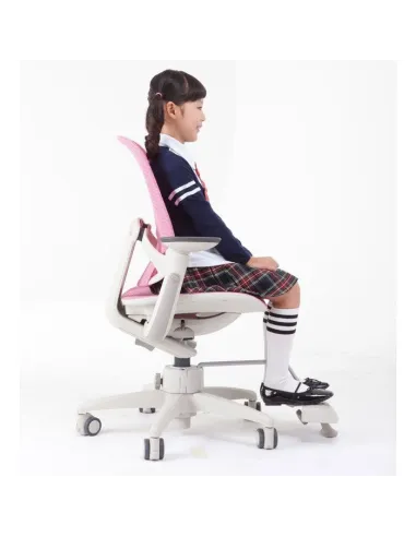 Крісло DUOREST DuoFlex Junior Mesh підліткове ортопедичне, колір рожевий - Купити крісло підліткове ортопедичне. Ціна 