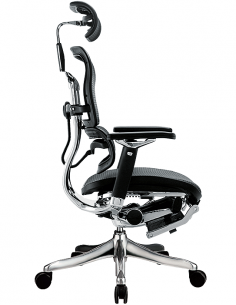 Кресло компьютерное ERGOHUMAN PLUS c подставкой для ног, эргономичное, черного цвета 2