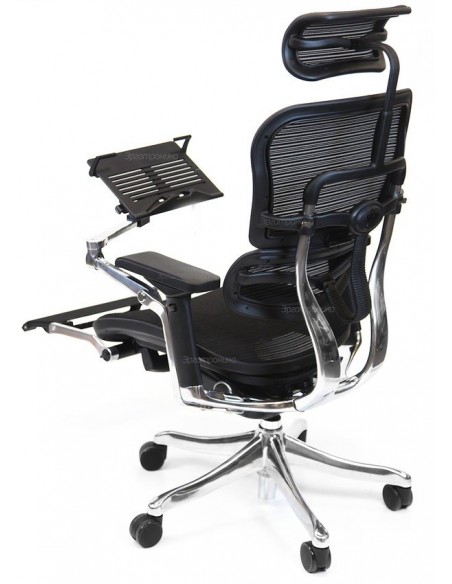 Кресло компьютерное ERGOHUMAN PLUS c подставкой для ног, эргономичное, черного цвета