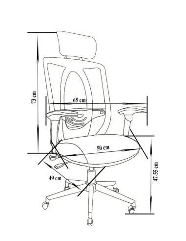 Кресло Barsky Black Chrom BW-01 для руководителя