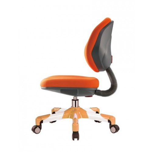 Кресло Mealux Y-120 KY металл белый / обивка оранжевая однотонная