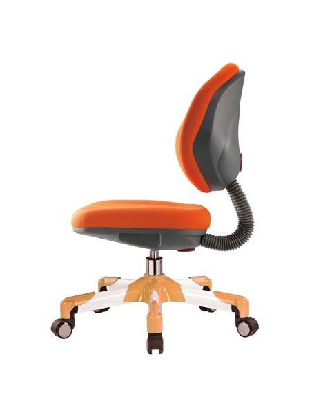 Кресло Mealux Y-120 KY металл белый / обивка оранжевая однотонная