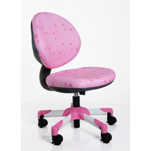 Кресло Mealux Y-120 PS металл белый / обивка розовая в квадратики