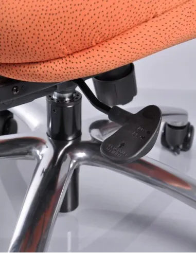 Кресло Mealux  Y-128 OR обивка оранжевая в точку