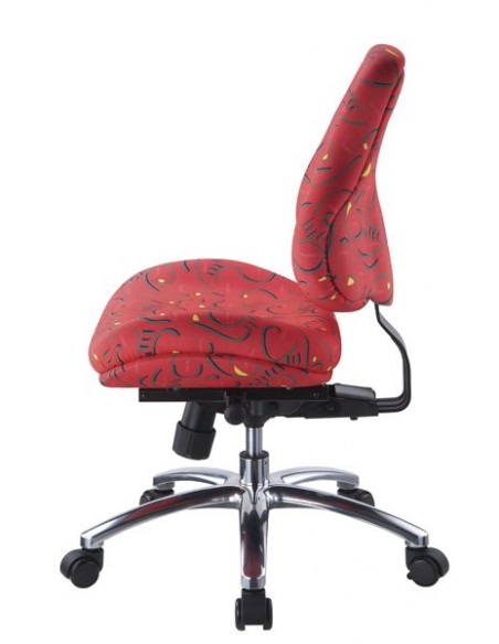 Кресло Mealux  Y-128 R обивка красная с рисунком