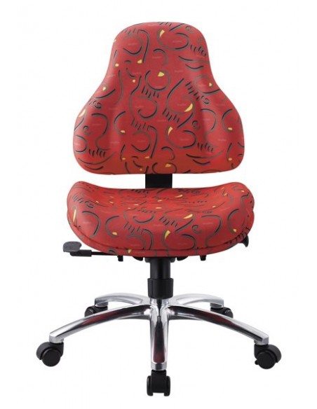 Кресло Mealux  Y-128 R обивка красная с рисунком