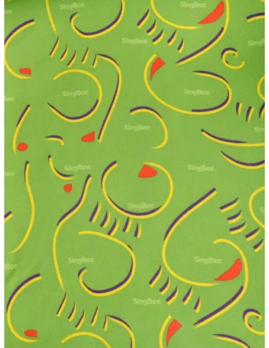 Кресло Mealux  Y-128 Z обивка зеленая с рисунком