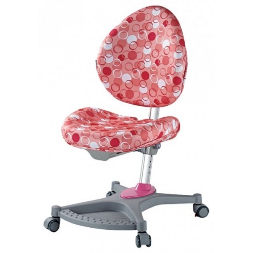 Кресло Mealux Y-136 PK серебристый металл / обивка розовая с шариками